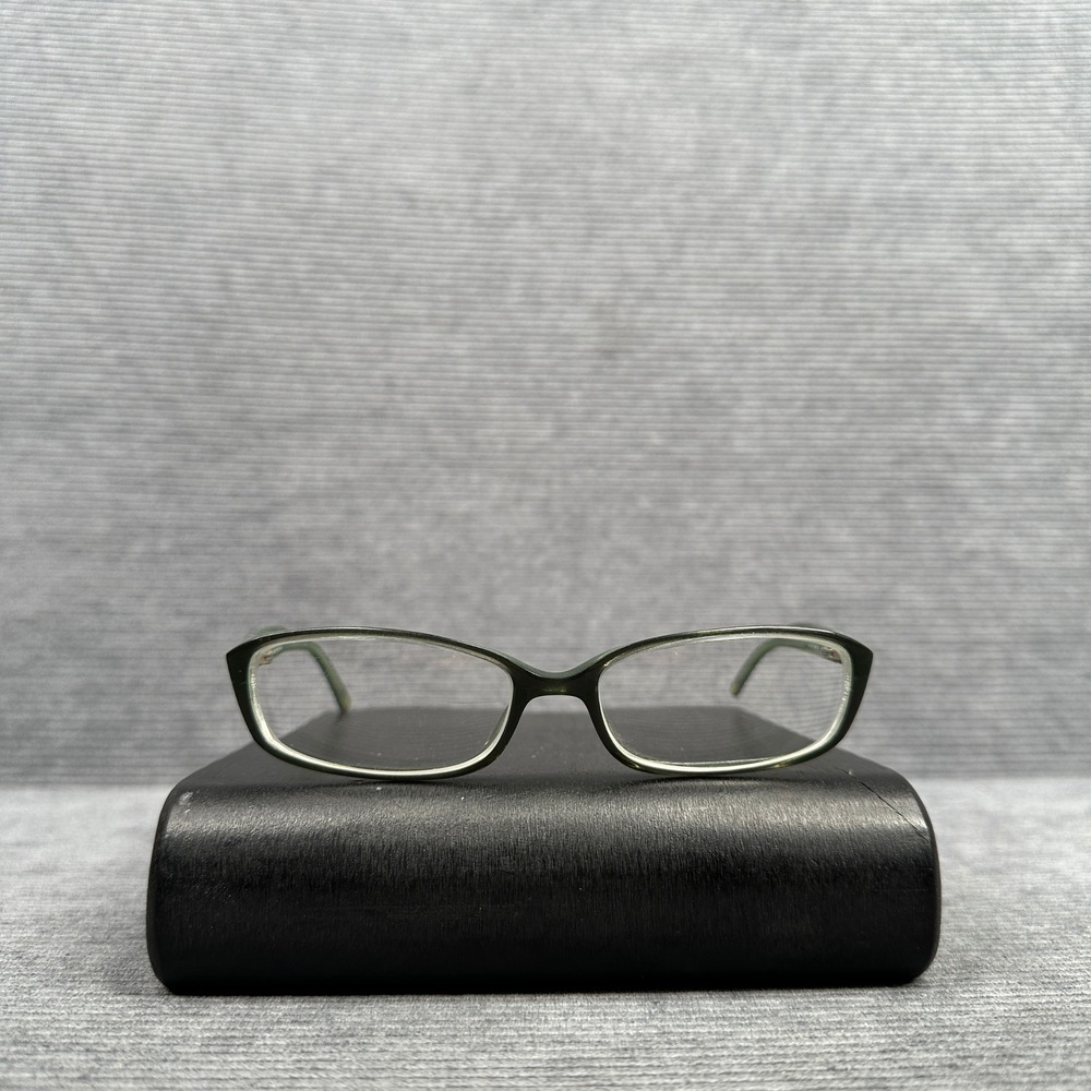 Nine West 324 OW47 Green Rectangular Eyeglasses Frames 135mm Y2k